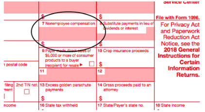 How to fill out a 1099 - NON-EMPLOYMENT COMPENSATION BOX