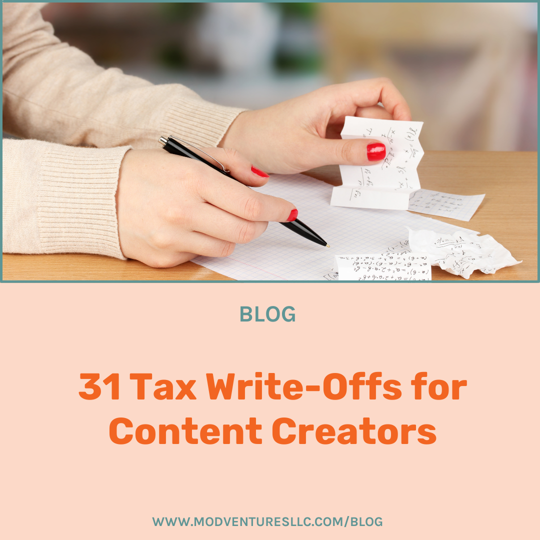 Tax Write-Offs for Content Creators
